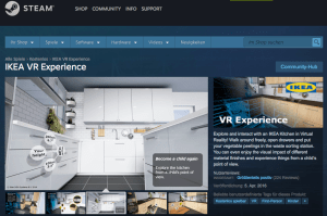 Screenshot Virtuelle Küche Ikea